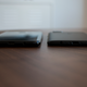 The OnePlus 5 (right) compared to the Samsung Galaxy S8+ (left).